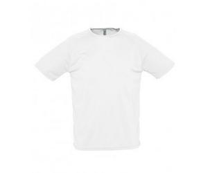 SOLS Mens Sporty Short Sleeve Performance T-Shirt (White) - Size 2XS