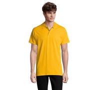 SOL'S Men's Spring II Polo Shirt in Gold | Size: Medium SOL'S Gold M