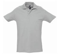 SOL'S Men's Spring II Short Sleeve Heavyweight Polo Shirt in Grey | Size: Medium SOL'S Grey M