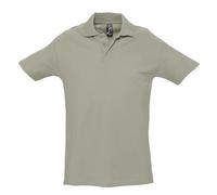 SOLS Mens Spring II Short Sleeve Heavyweight Polo Shirt (Khaki) Cotton - Size Medium