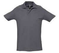 SOLS Mens Spring II Short Sleeve Heavyweight Polo Shirt (Mouse Grey) - Multicolour Cotton - Size X-Large