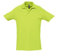 SOLS Mens Spring II Short Sleeve Heavyweight Polo Shirt (Apple Green) - Multicolour Cotton - Size Small