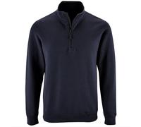 SOLS Mens Stan Contrast Zip Neck Sweatshirt (French Navy) - Multicolour - Size Small