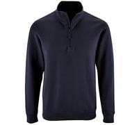 Stan Contrast Zip Neck Sweatshirt SOL'S Navy XXL
