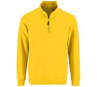 SOL'S Men's Stan Zip Standing Collar Jumper in Gold | Size: Large SOL'S Gold L