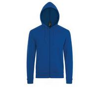 SOLS Mens Stone Zip Up Plain Hoodie (Royal Blue) - Size Medium