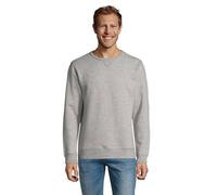 SOL'S Men's Sully Melange Sweatshirt in Grey | Size: Large SOL'S Grey L
