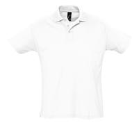 SOLS Mens Summer II Pique Short Sleeve Polo Shirt (White) Cotton - Size X-Small