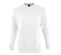(2XL, White) SOLS Unisex Supreme Sweatshirt