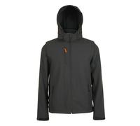 SOLS Mens Transformer Pro Softshell Jacket - Charcoal - XS - Charcoal