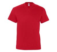 SOL'S Men's Victory V Neck Short Sleeve T-Shirt in Red | Size: 3XL SOL'S Red 3XL