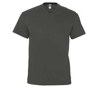 SOL'S Men's Victory V Neck T-Shirt in Dark Grey | Size: 2XL SOL'S Dark Grey 2XL