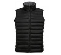 SOLS Mens Wave Padded Water Repellent Bodywarmer/Gilet (Black) - Size Small