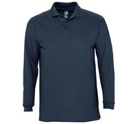 SOLS Mens Winter II Long Sleeve Pique Cotton Polo Shirt in 7 Colours PC329