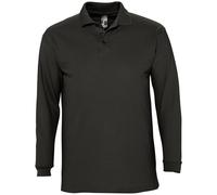 SOLS Mens Winter II Long Sleeve Pique Cotton Polo Shirt in 7 PC329