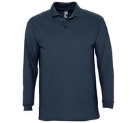 SOLS Mens Winter II Long Sleeve Pique Cotton Polo Shirt in 7 Colours