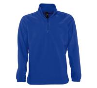 (L, Royal Blue) SOLS Ness Unisex Zip Neck Anti-Pill Fleece Top