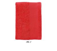 SOLS Pack of 6 Units. ISLAND 30 Guest Hand Towel, Red