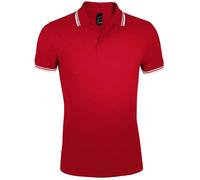 SOL'S Pasadena Tipped Cotton Piqué Polo Shirt 10+ Colours
