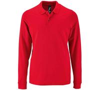 SOLs Perfect Cotton Mens Full Long Sleeve Pique Poloshirt Regular Polo shirt Top