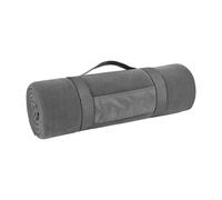 SOLS Plaid Pill Resistant Fleece Blanket (Charcoal) - One Size
