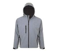 SOLS Replay Hooded Softshell Colour Grey marl Size L