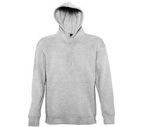 SOLS Mens Slam Unisex Hooded Sweatshirt / Hoodie (Grey Marl) - Size X-Large