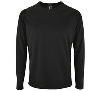SOLS Sporty Long Sleeve Performance Breathable Polyester Tee T-Shirt S-3XL