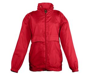 SOL'S Surf Windbreaker Jacket (Water Resistant & Windproof) in Red | Size: 8 Years SOL'S Red 8 Years