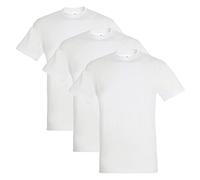 SOLS T-shirts (Pack of 3) Men's Short-Sleeved Cotton, white, M
