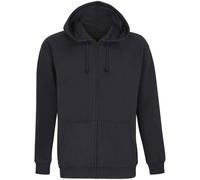 SOLS Unisex Adult Carter Full Zip Hoodie (Black) - Size Large