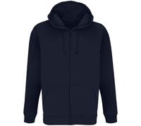 SOLS Unisex Adult Carter Full Zip Hoodie (French Navy) - Size X-Small