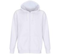 SOLS Unisex Adult Carter Full Zip Hoodie (White) - Size X-Small
