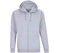 SOLS Unisex Adult Carter Marl Full Zip Hoodie (Grey Marl) - Size Large