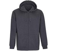 SOLS Unisex Adult Carter Marl Full Zip Hoodie (Charcoal Marl) - Size 2XL