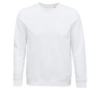 (S, White) SOLS Unisex Adult Comet Organic Sweatshirt