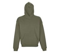 SOLS Unisex Adult Connor Organic Oversized Hoodie (Khaki) Cotton - Size Large