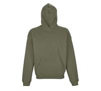 SOLS Unisex Adult Connor Organic Oversized Hoodie (Khaki) Cotton - Size X-Small