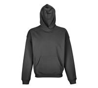 SOLS Unisex Adult Connor Organic Oversized Hoodie (Mouse Grey) - Dark Grey Cotton - Size Small