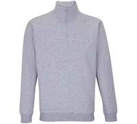 SOLS Unisex Adult Conrad Marl Quarter Zip Sweatshirt (Grey Marl) - Size X-Small