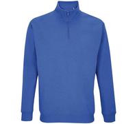 SOLS Unisex Adult Conrad Quarter Zip Sweatshirt (Royal Blue) - Size Medium