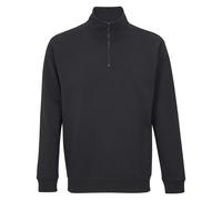 SOLS Unisex Adult Conrad Quarter Zip Sweatshirt (Black) - Size 3XL