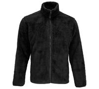 (3XL, Black) SOLS Unisex Adult Finch Fluffy Jacket