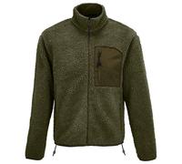 SOLS Unisex Adult Fury Sherpa Fleece Jacket (Army/Dark Army) - Green - Size X-Small