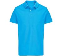 SOLS Unisex Adult Pacific Pique Twin Needle Stitch Polo Shirt (Aqua) - Blue - Size 2XL