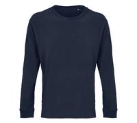 (L, French Navy) SOLS Unisex Adult Pioneer Organic Cotton Long-Sleeved T-Shirt