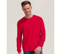 SOLS Unisex Adult Pioneer Organic Cotton Long-Sleeved T-Shirt (Dark Beige) - Size Medium