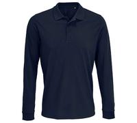 SOLS Mens Unisex Adult Prime Pique Long-Sleeved Polo Shirt (French Navy) - Navy/Blue - Size X-Large