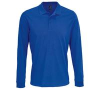 Prime Pique Long-Sleeved Polo Shirt SOL'S Blue M