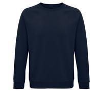 (S, French Navy) SOLS Unisex Adult Space Organic Raglan Sweatshirt